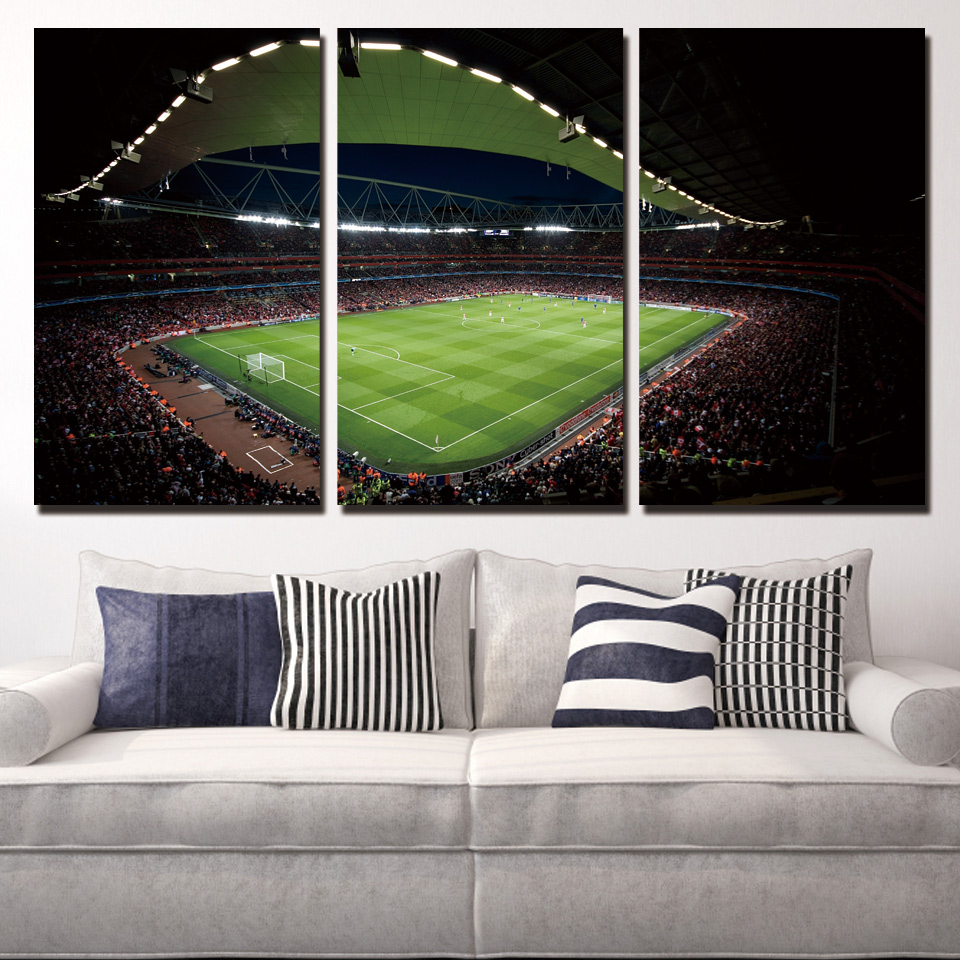 Stadium Soccer Game Wall Art Home Decor Printed Canvas Paintings Drop shipping - 副本