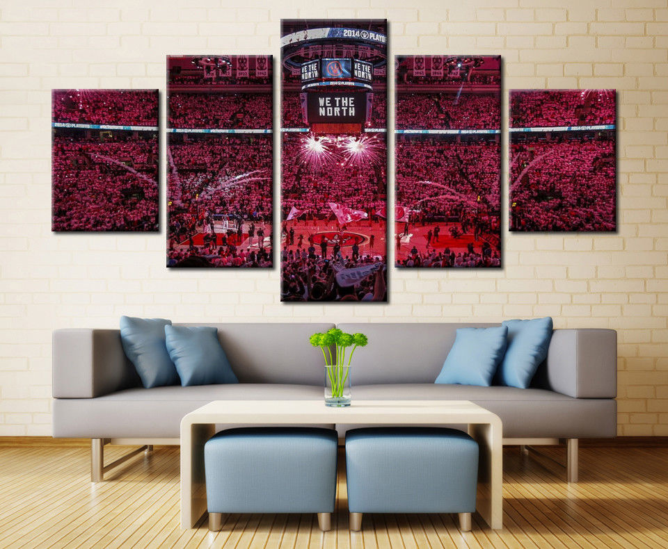 Toronto Raptors NBA Stadium Canvas Art Picture Poster Home Decor Drop shipping - 副本