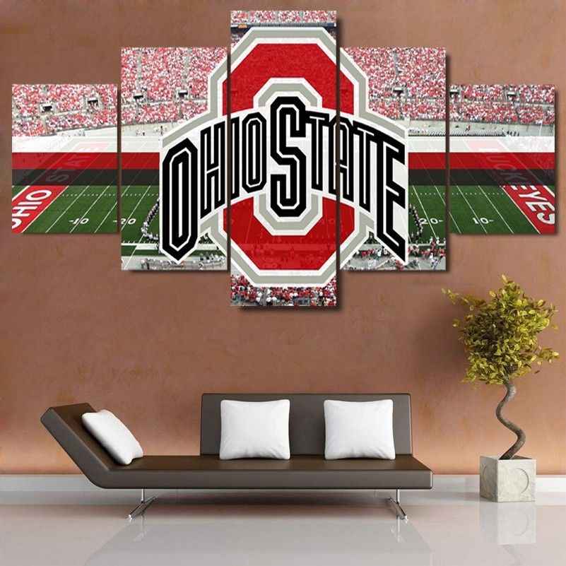 Ohio State Stadium Canvas Print Wall Art Large framed drop shipping - 副本