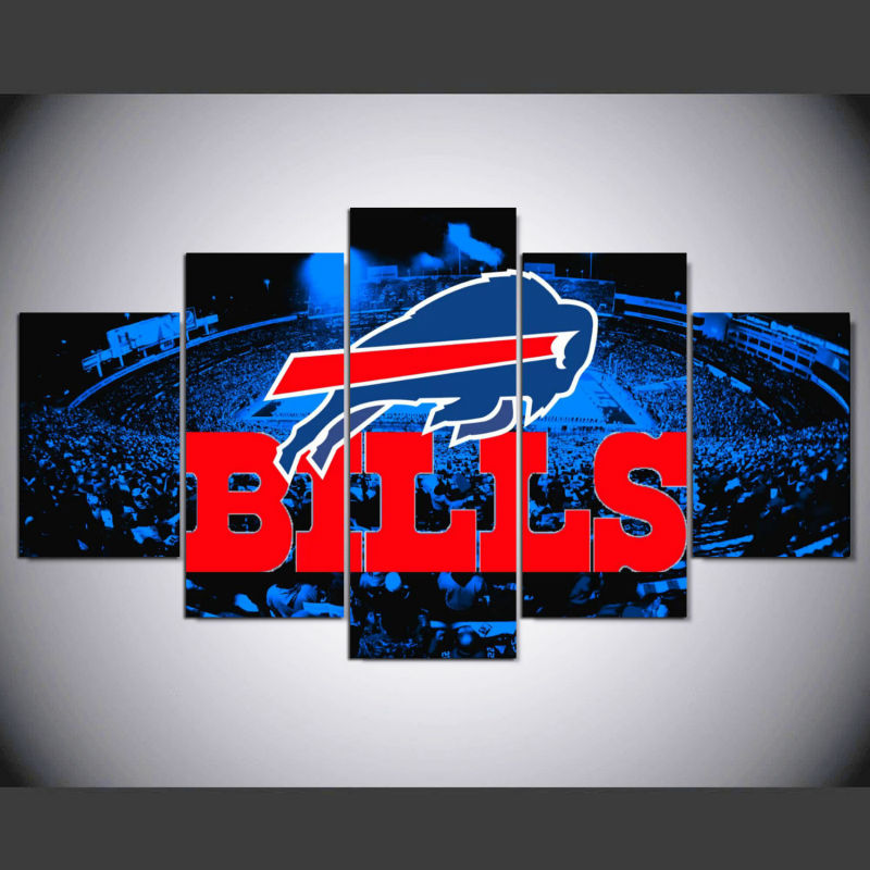 Buffalo Bills logo poster Canvas Wall Art Printed drop shipping - 副本