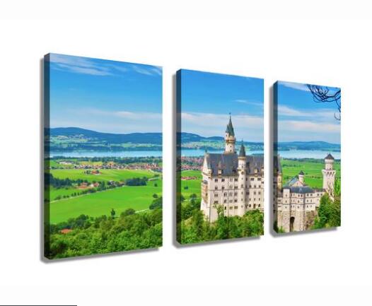 Neuschwanstein Castle Modern Canvas Painting Home decor Drop shipping - 副本