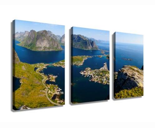 Lofoten Islands Landscape wall art painting HD print drop shipping - 副本