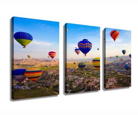 The colorful balloon event in Capadoccia  hd printed  Wall Art Drop shipping - 副本