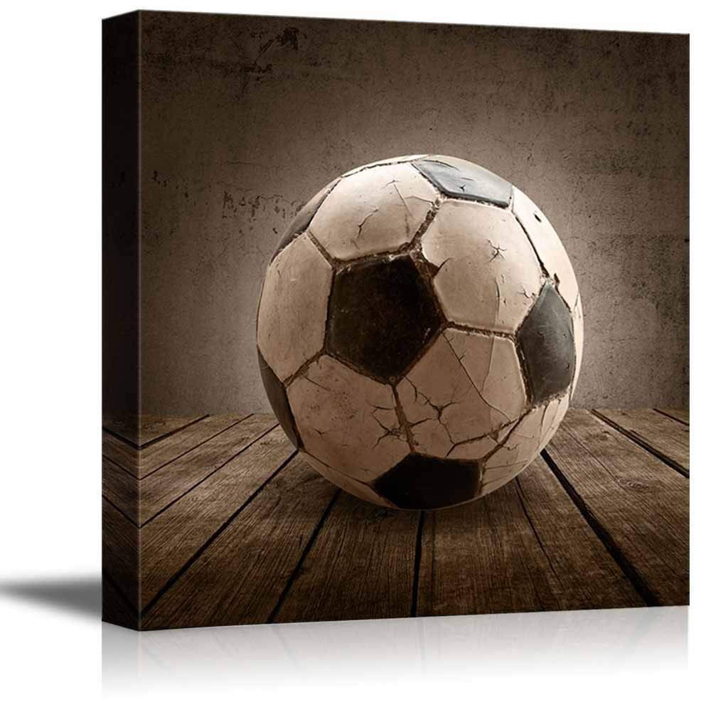 Soccer Rustic Square Sport Futbol Celebrating American Sports Traditions bathroom Canvas Art Drop shipping - 副本