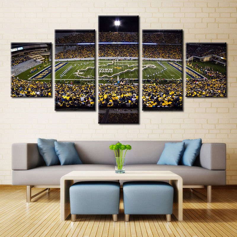 Large West Virginia Stadium nursery room Canvas baseball wall art print drop shipping - 副本