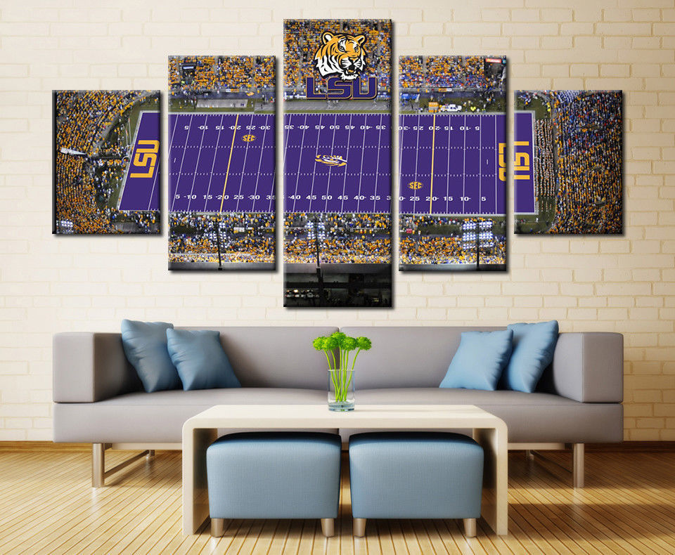 LSU College Stadium Football Wall Art Canvas Drop shipping - 副本 - 副本