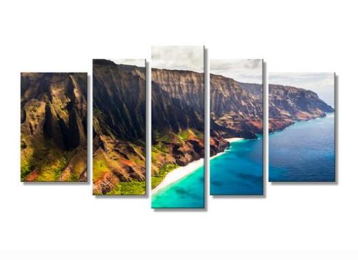 Hawaii's amazing Napali Coast canvas printing wall art drop shipping - 副本 - 副本