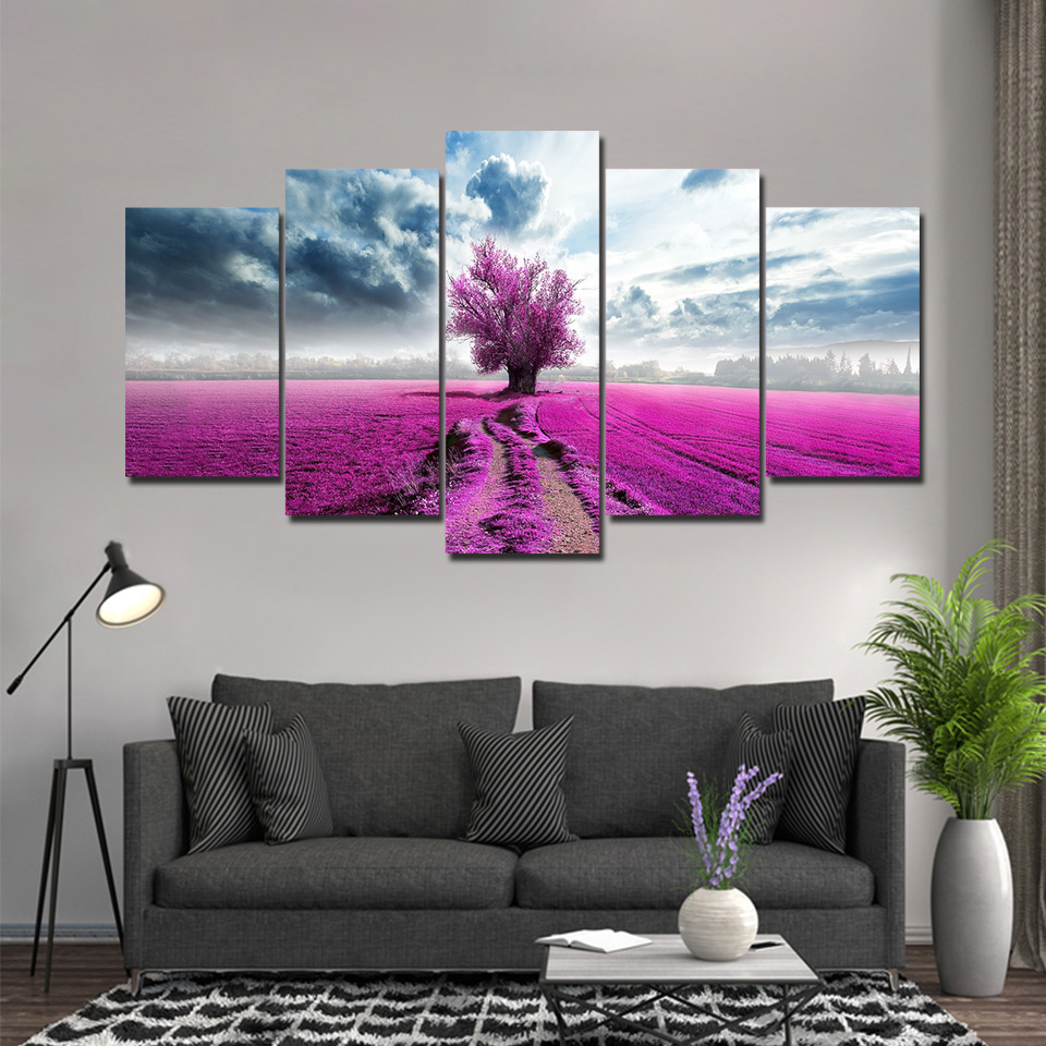 canvas art Pink flowers wall pictures canvas print drop shipping - 副本