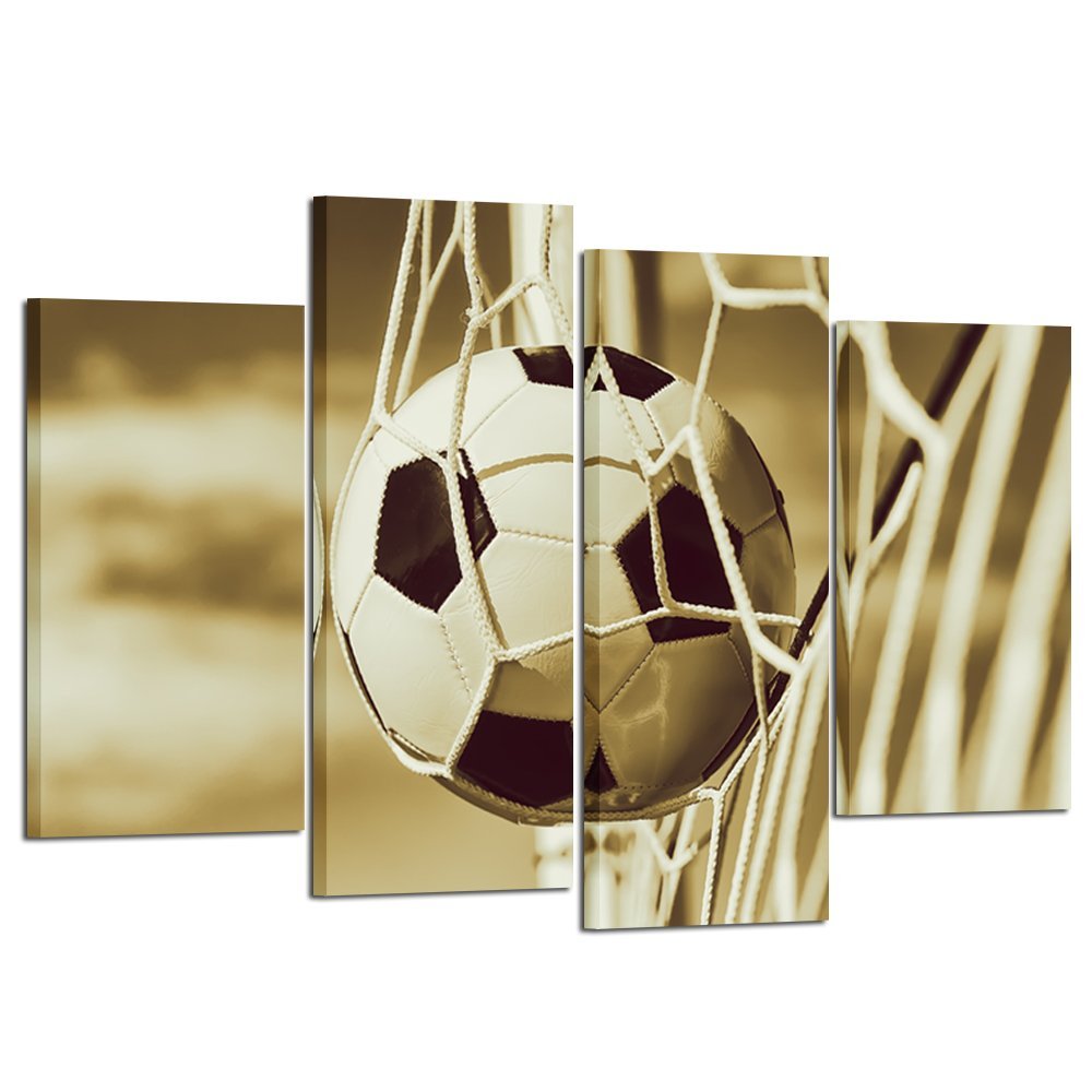 Soccer Sports Canvas Wall Art Prints Stretched and Framed Ready to Hang Drop shipping - 副本