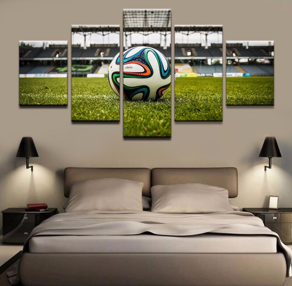 Ball Soccer With Stadium Modern Canvas Painting HD Printed Poster Drop shipping  - 副本