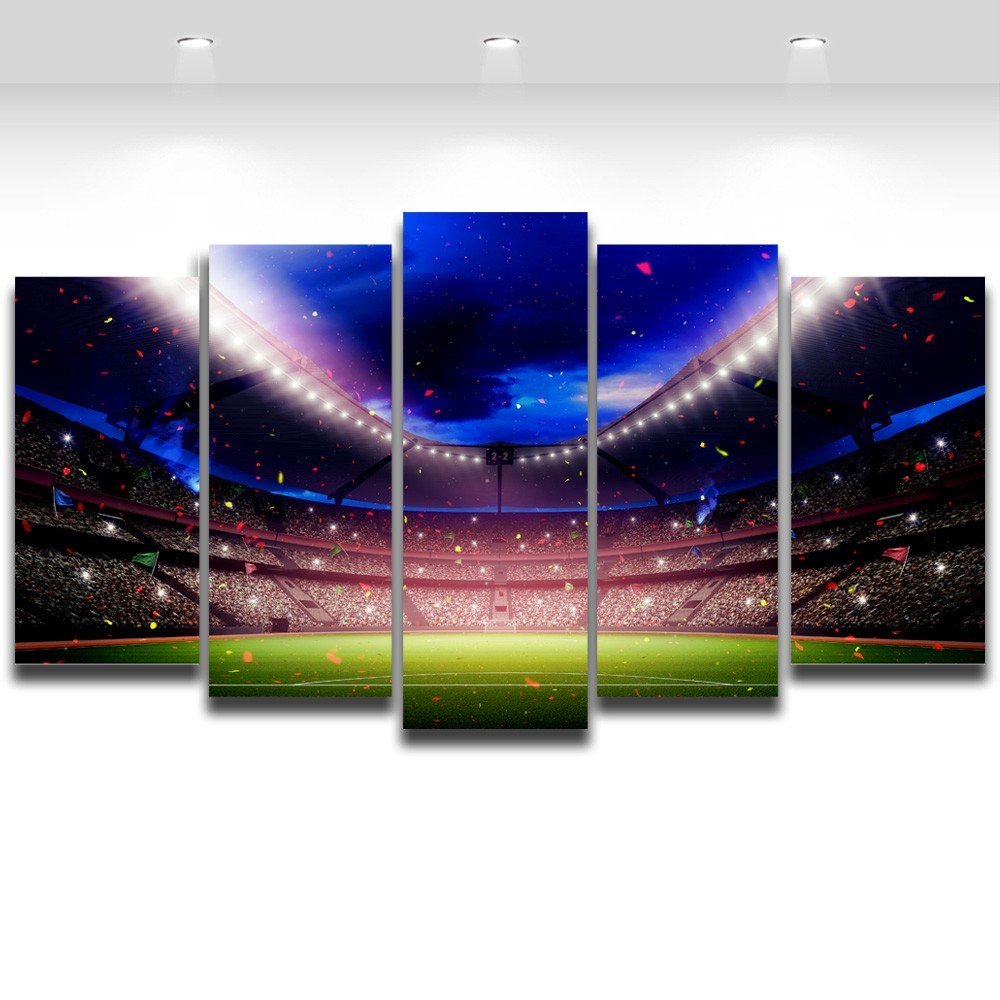  Football Playground Soccer canvas print Painting drop shipping - 副本