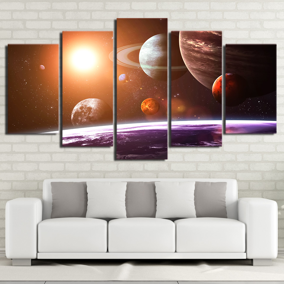 Science Space Fantasy Planet Painting Wall Pictures Drop shipping - 副本