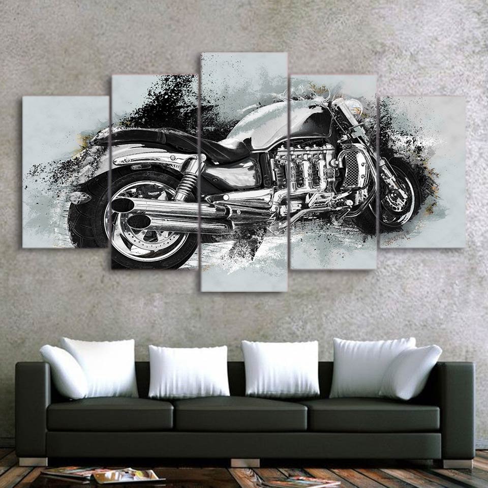 Cool Motorcycle Art HD print canvas wall art print drop shipping   - 副本