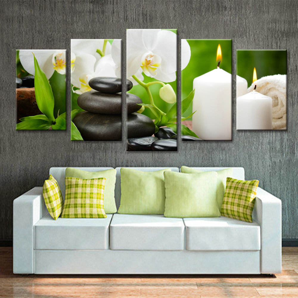 Flower Canvas Paintings Plant Poster Orchid Painting Drop shipping - 副本