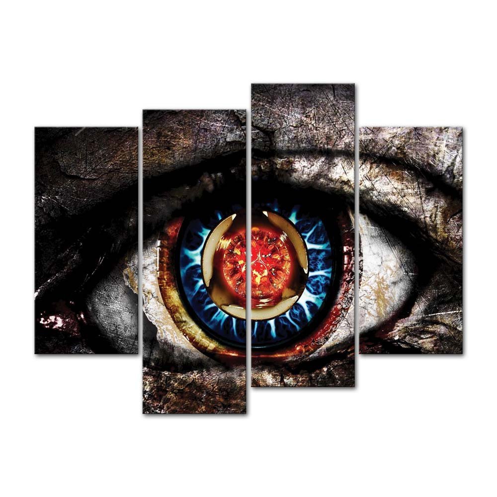 Artistic Eye Picture  Red And Blue Eyeball Pictures Abstract wall art drop shipping - 副本