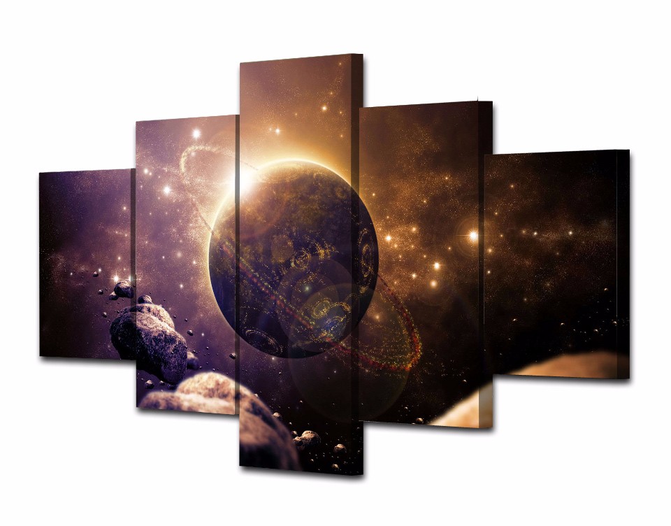  Planet of the universe Painting Canvas print poster picture drop shipping - 副本