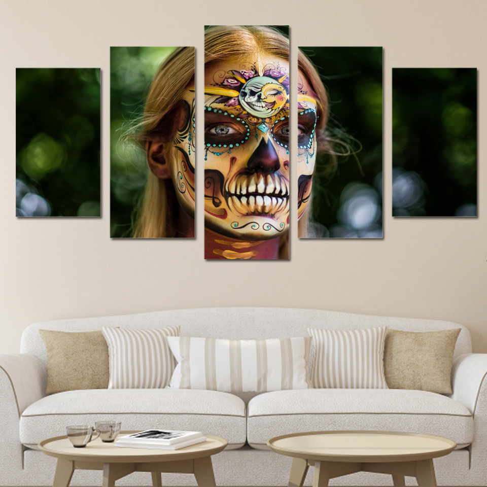 wall art print joker canvas painting horror wall art pictures  - 副本