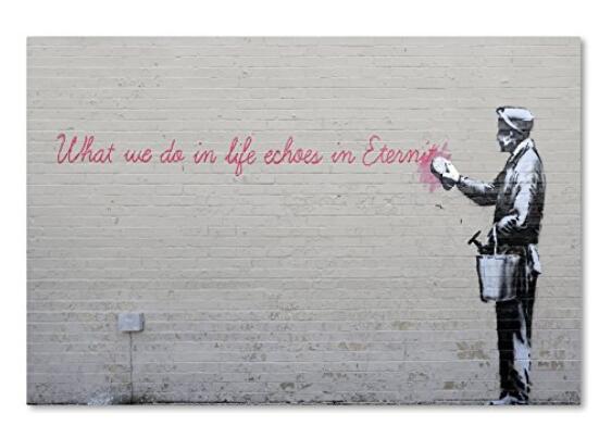 Echoes Wall Decor by Banksy Dropshipping Canvas Print Wall Art - 副本