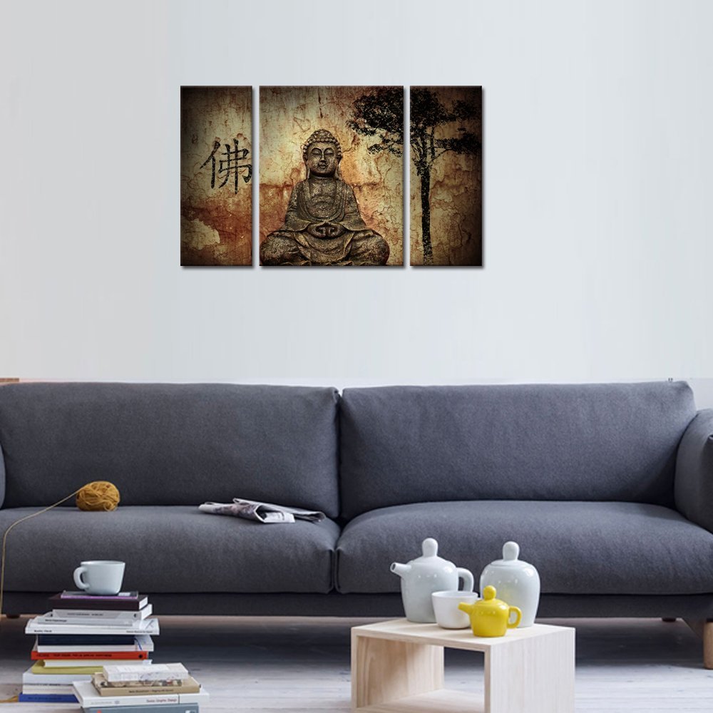 Buddha Canvas Wall Art Prints Wall Art Ready to Hang Dropshipping - 副本