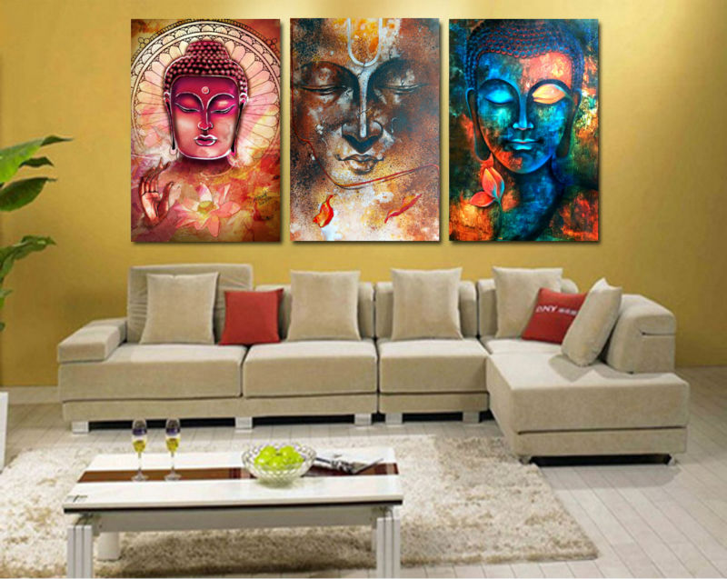 Buddha Portrait canvas painting home decor wall art picture Dropshiping - 副本