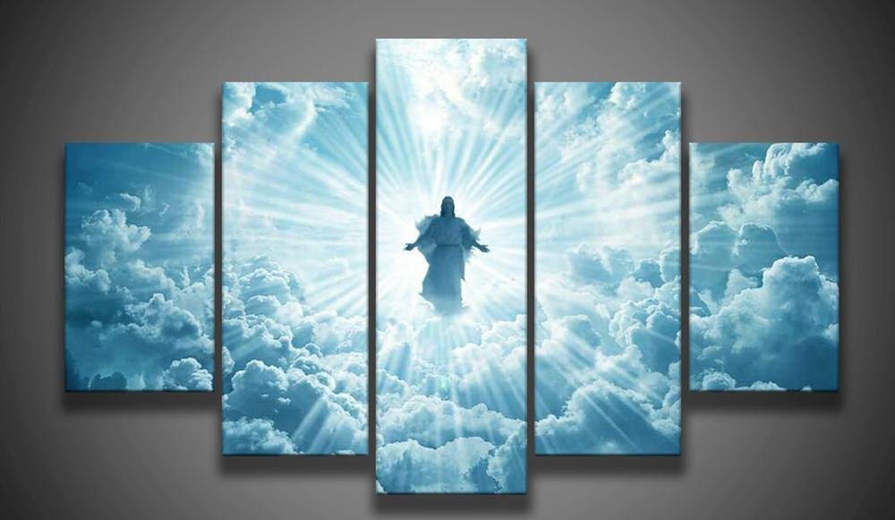  wall art print Jesus is coming painting 5 piece Canvas Art Print Painting Dropshipping - 副本