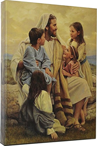  Giclee Canvas Wrap Picture of Jesus with Children Del Parson Wall Art Print Painting Dropshipping - 副本