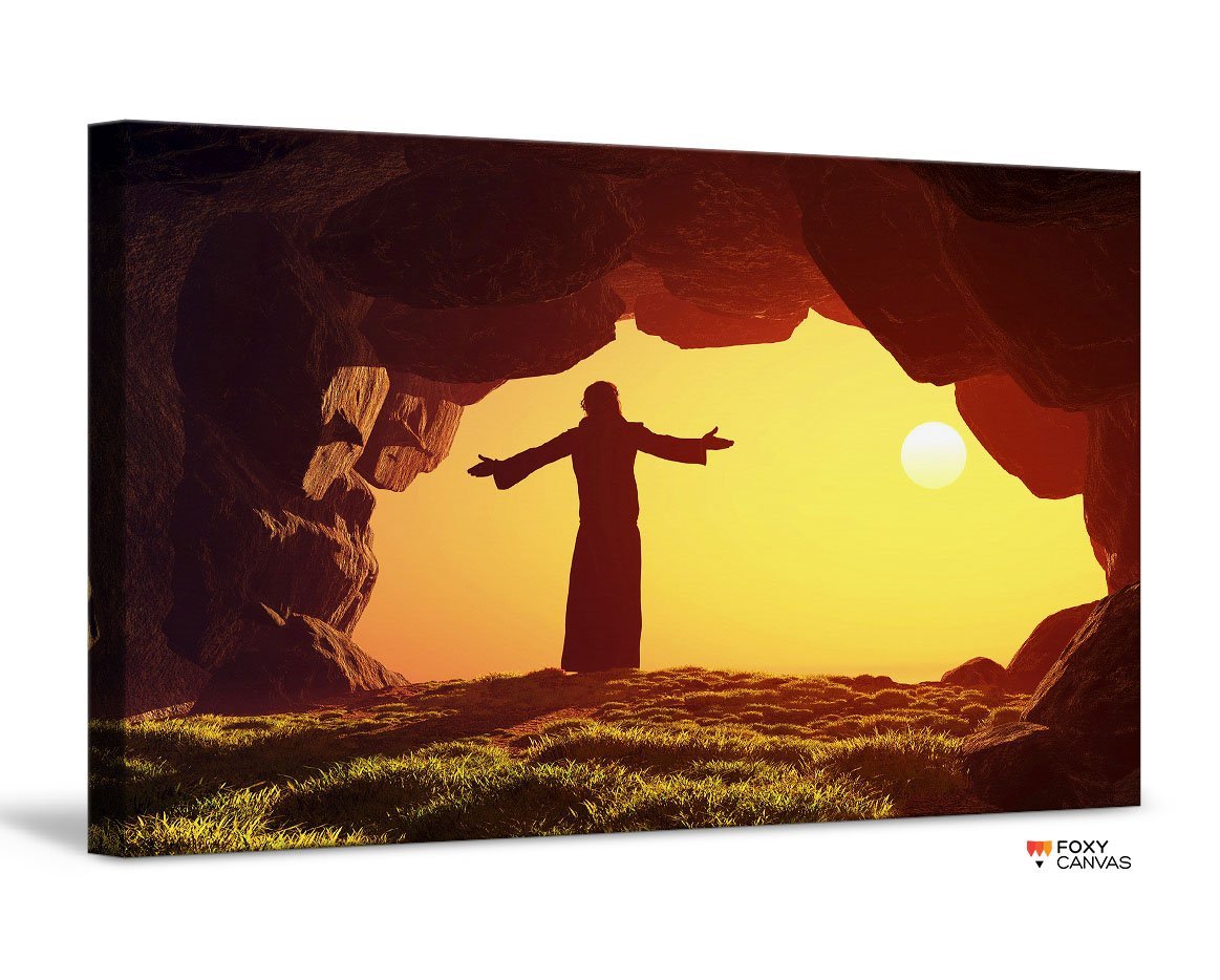 Jesus Christ Welcomes You to Heaven Giclee Canvas Print Wall Art for Home and Office Decor Dropshipping - 副本