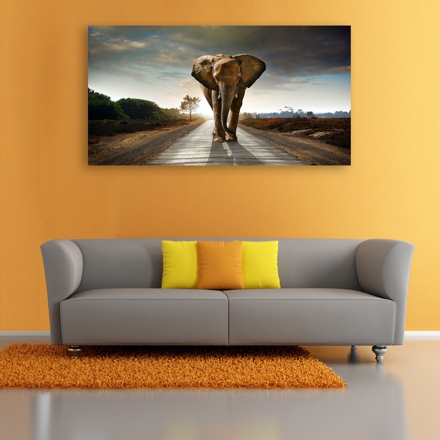 Elephant Animal Paintings Canvas Wall Art Print Paintings Drop shipping - 副本