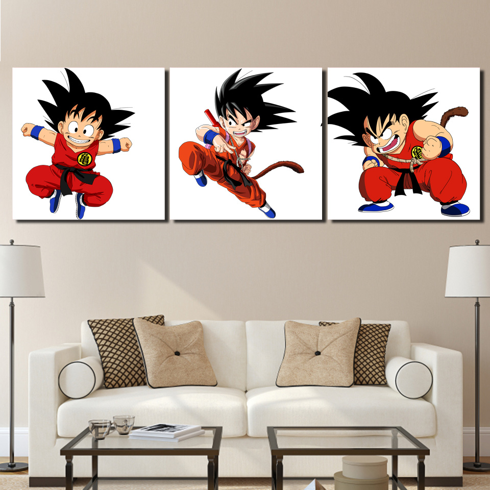 kid GOKU canvas painting poster canvas art comic poster drop shipping