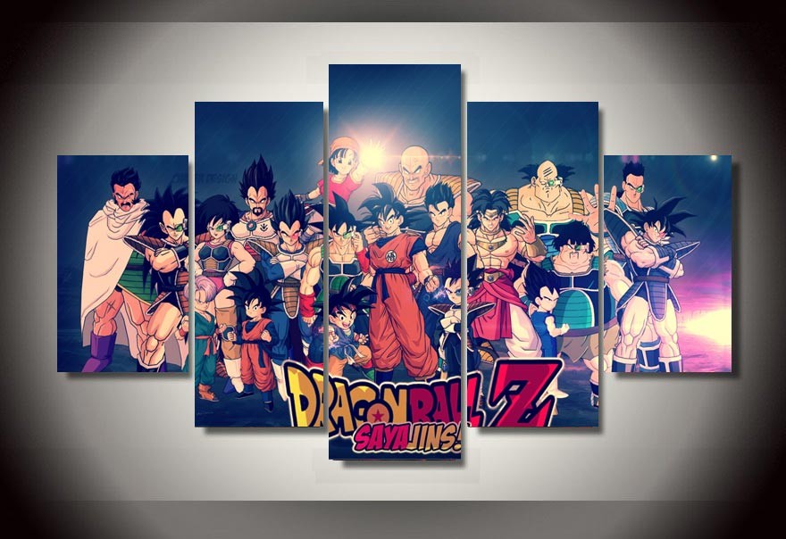  characters dragon ball Group Painting Canvas Print drop shipping