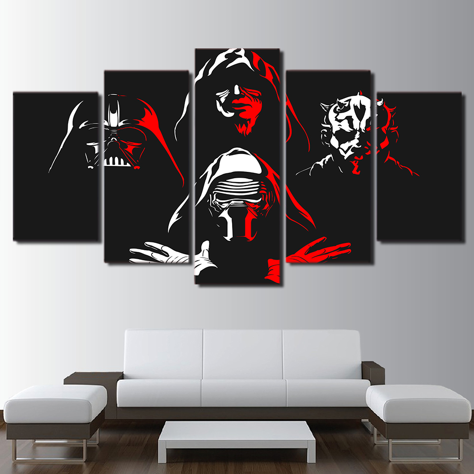 Abstract star wars Canvas Print room decor print Poster drop shipping