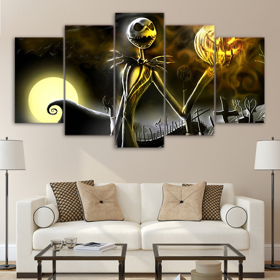 Canvas Art nightmare before Christmas Poster wall art print drop shipping