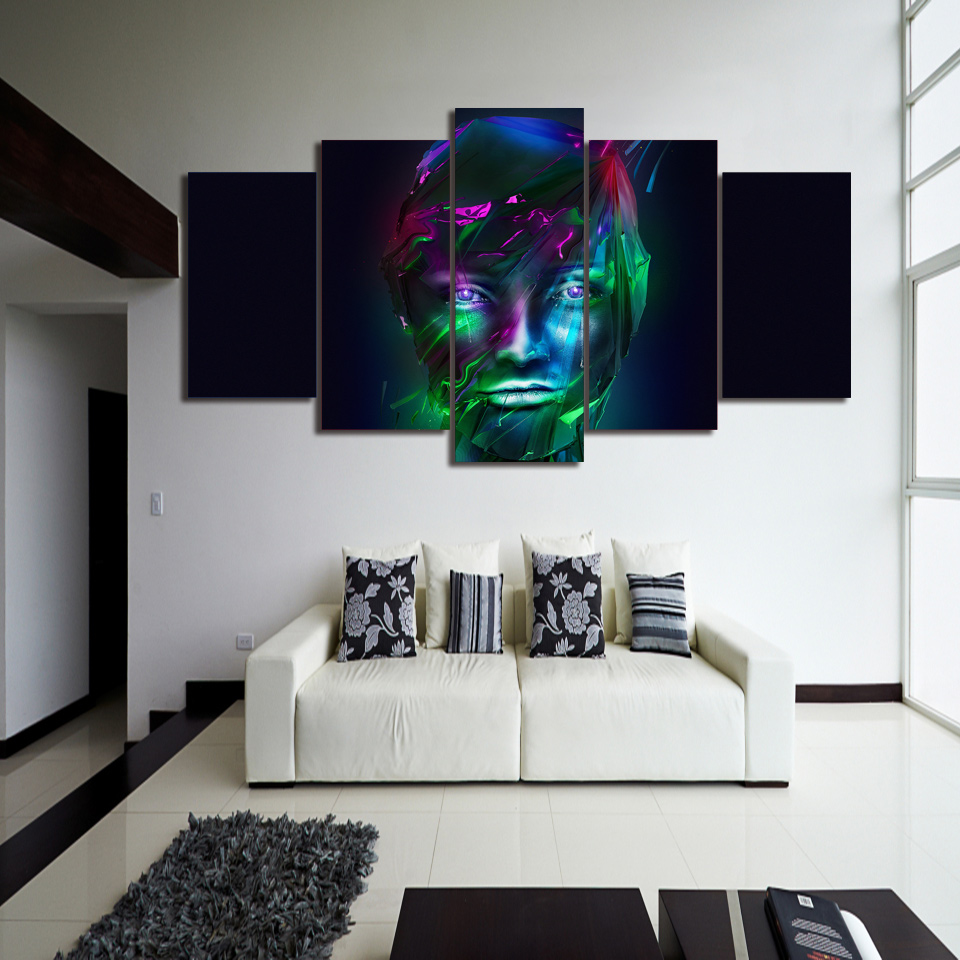 Art girl face Painting canvas art home decoration wall art drop shipping