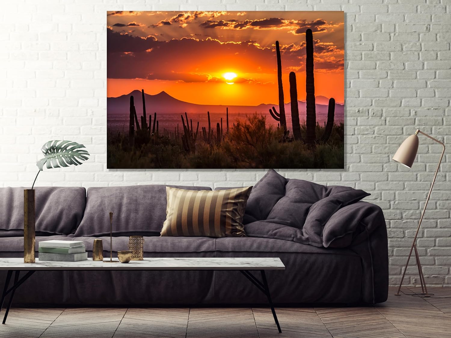 drop shipping big size Sonoran Desert Sunset of Arizona Dining Room, Bedroom, Bathroom, Living Room 