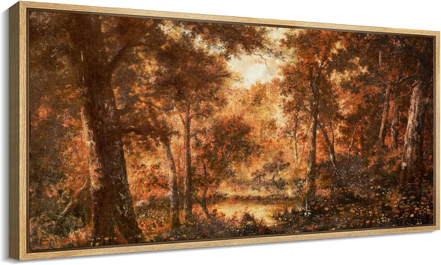 Autumn Forest Warm Nature Landscape Illustrations Modern Art Living Room, Bedroom, Office  Drop shipping