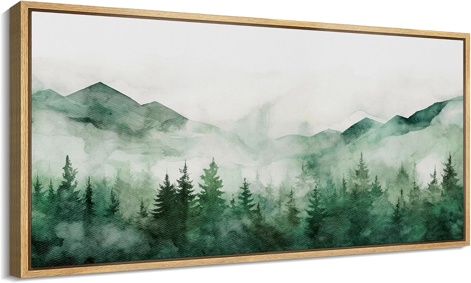  Green Mountain Mist Forest Landscape Nature Wilderness Antique Retro Fine Art e Wilderness Antique Retro Fine Art Bedroom Drop shipping