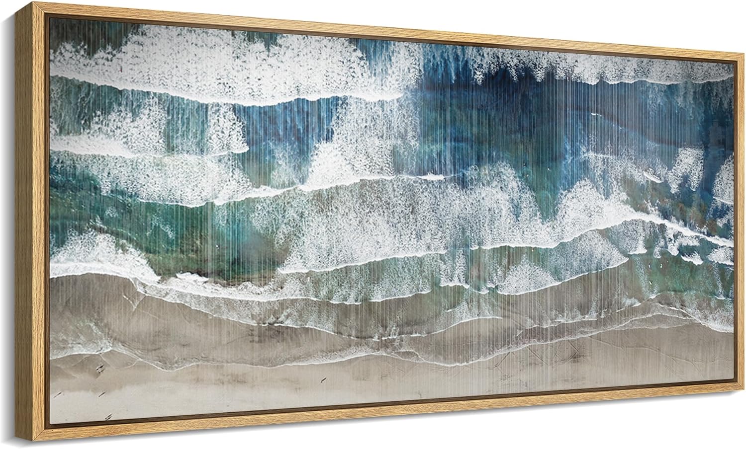  Ocean's Edge Abstract Textured Waves and Shoreline Antique Retro Fine Art Bedroom Drop shipping