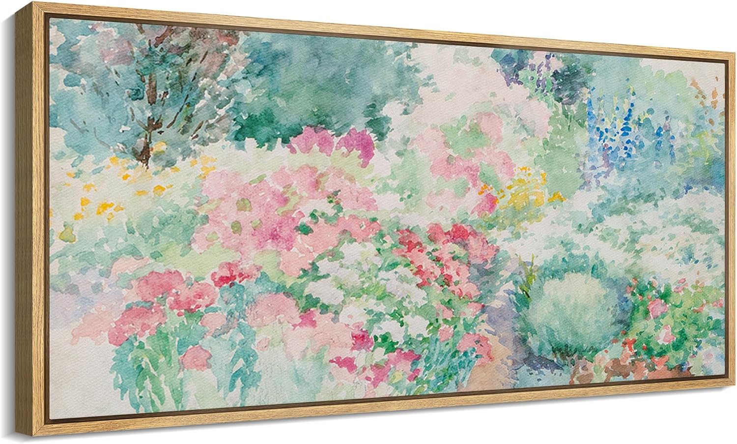 Soft Floral Watercolor Garden Nature Wilderness Antique Retro Fine Art Bedroom   Drop shipping