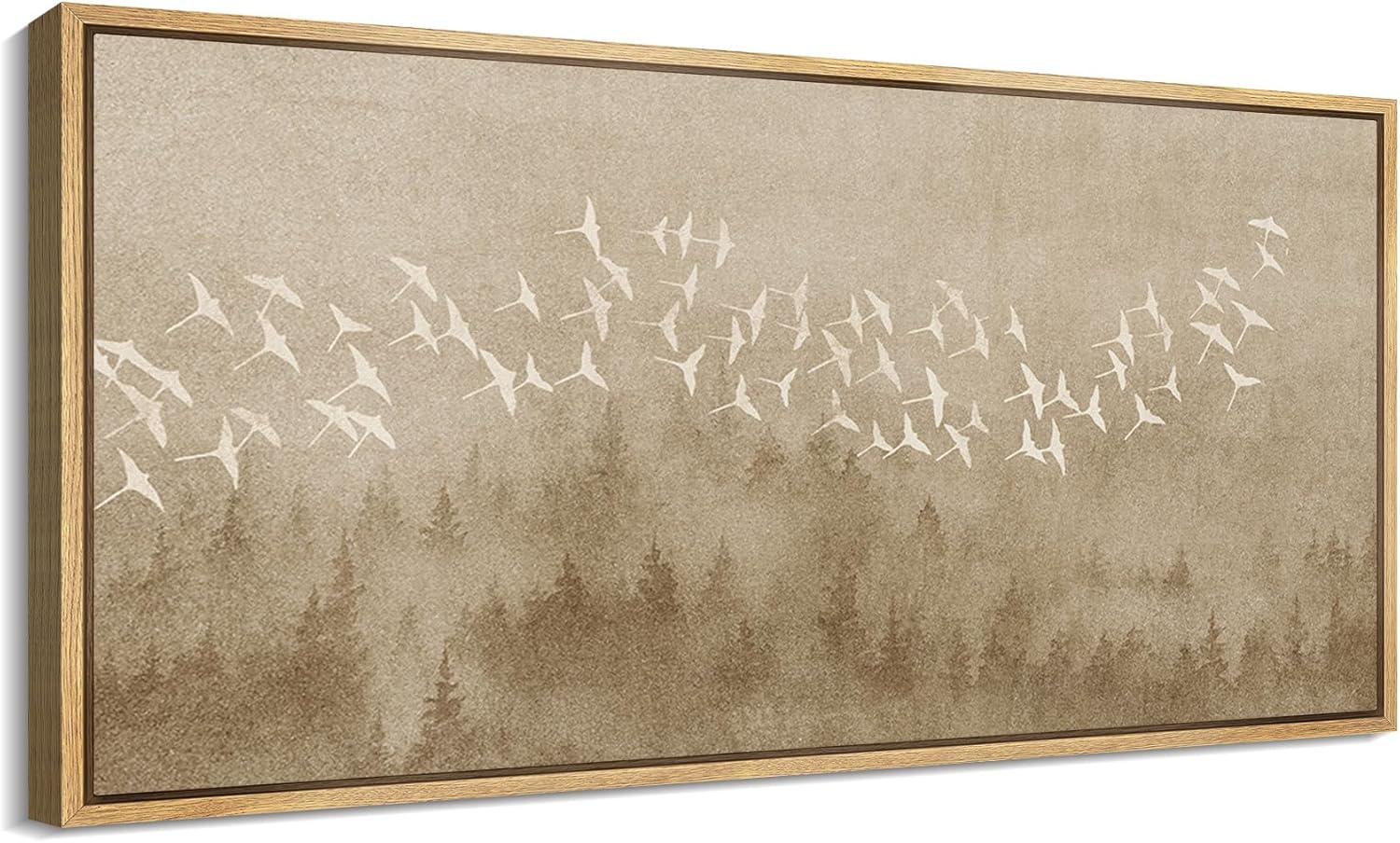  Ethereal Bird Flock Over Forest Nature Retro Fine Art Bedroom drop shipping