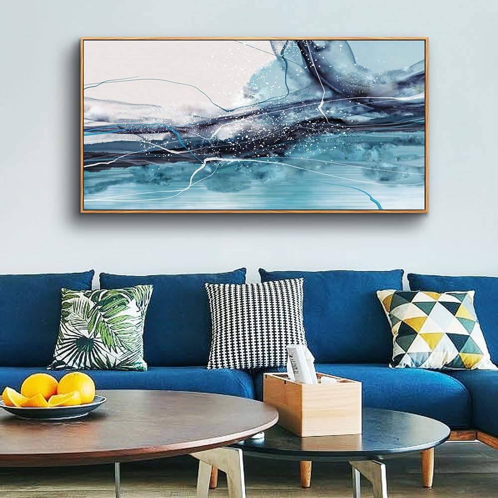 Large Size Wood Framed Abstract Ink Paintings Living Room Bedroom Drop shipping