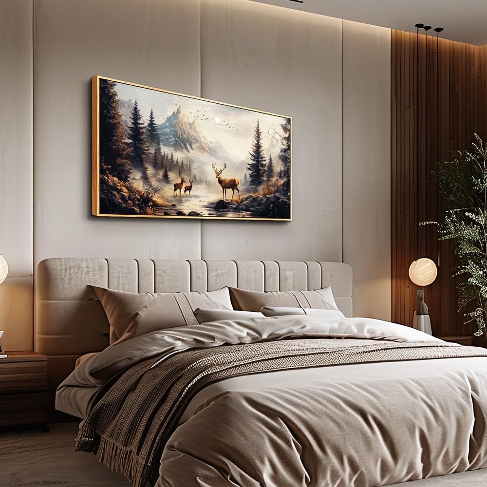  Large Landscape Elk Mountain Wall Pictures Canvas Living Room  Bedroom Restaurant  drop shipping