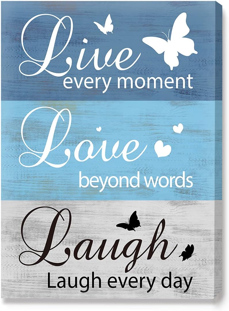 Inspirational Quotes  Live Love Laugh Canvas Wall Art Dropshiping