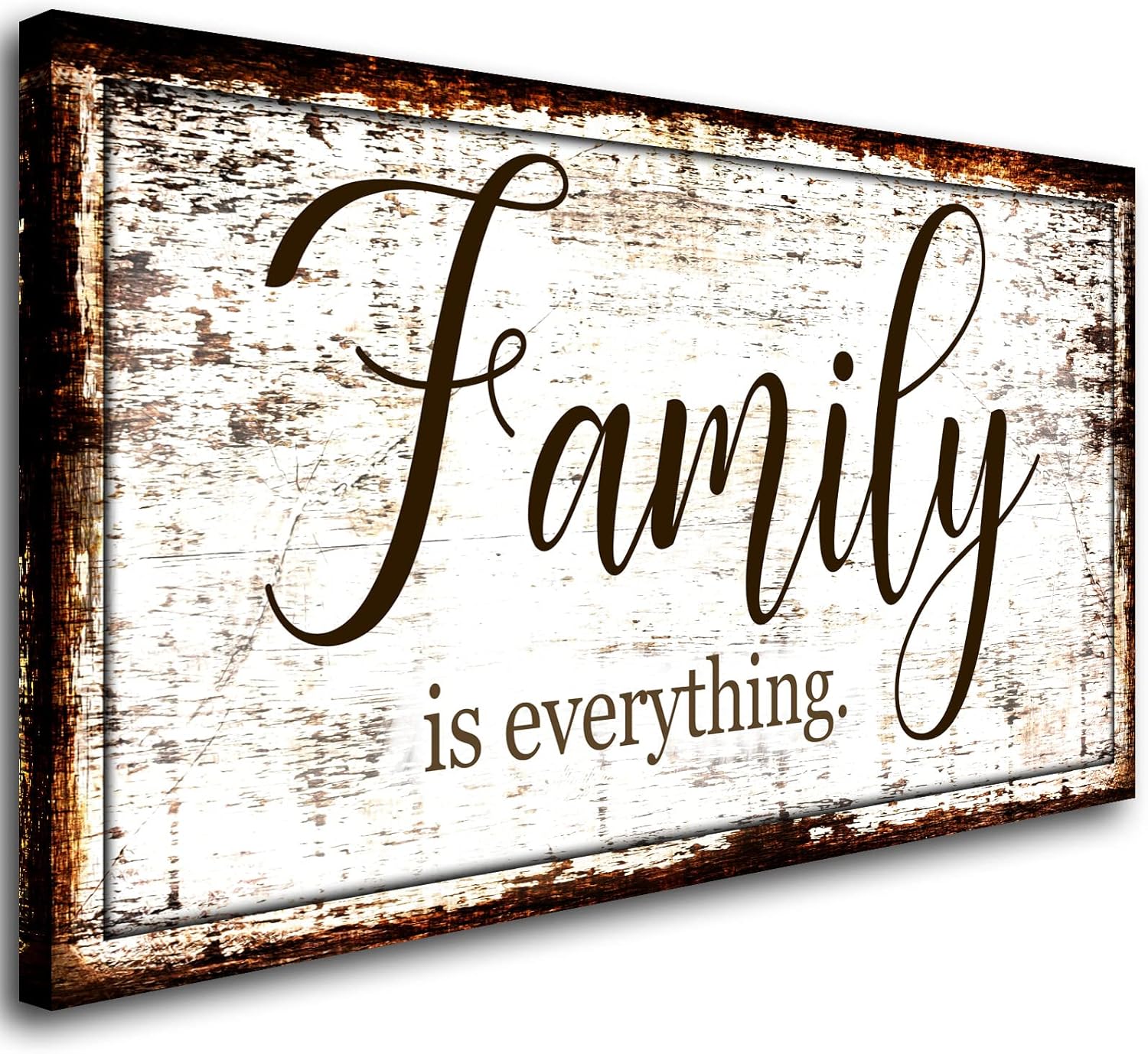 gift Family is Everything Wall Decor-Rustic Family Quote Wall Art canvas  Dropshipping 