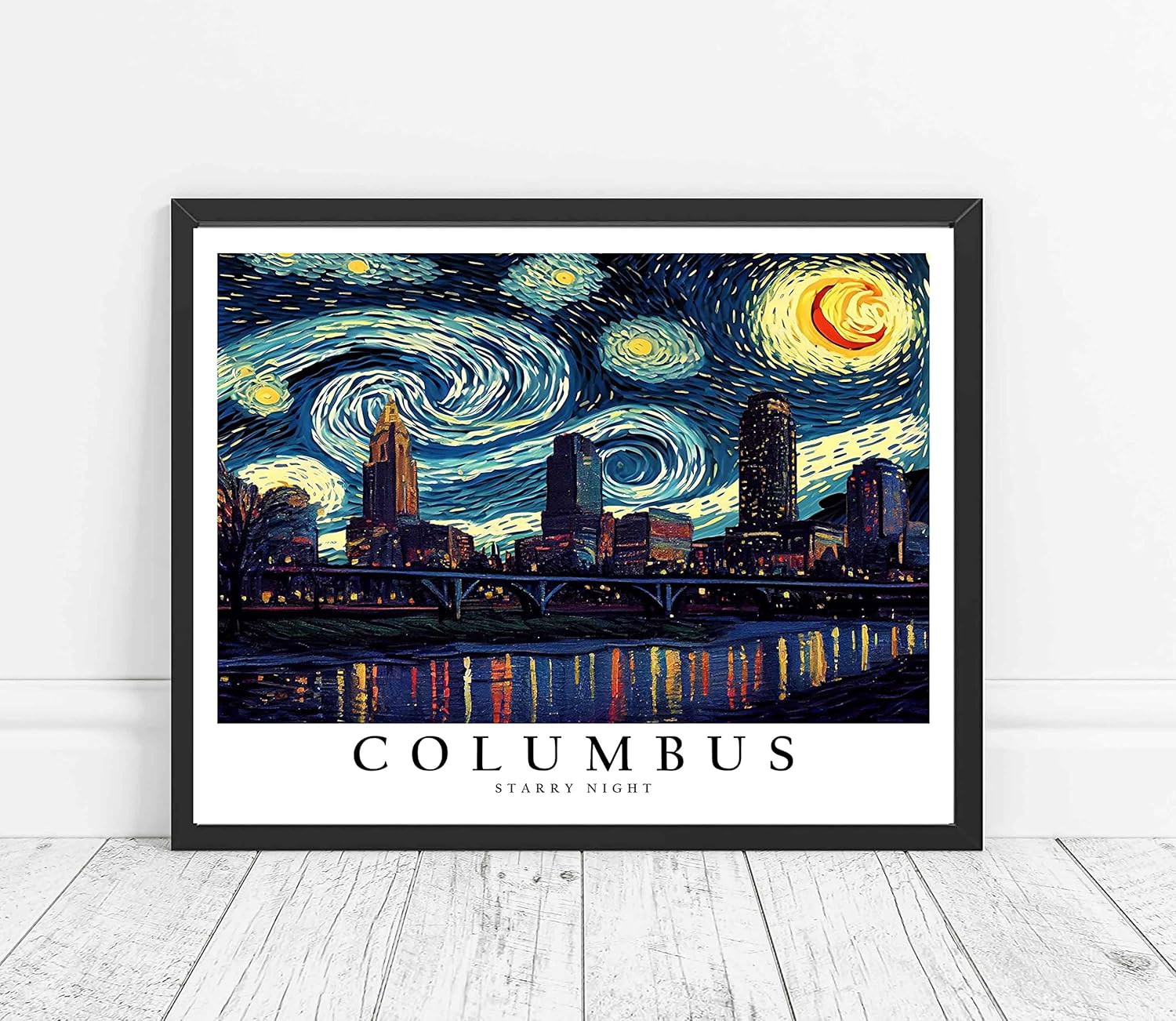  Columbus Starry Night gift Theme wall art print Dropshipping