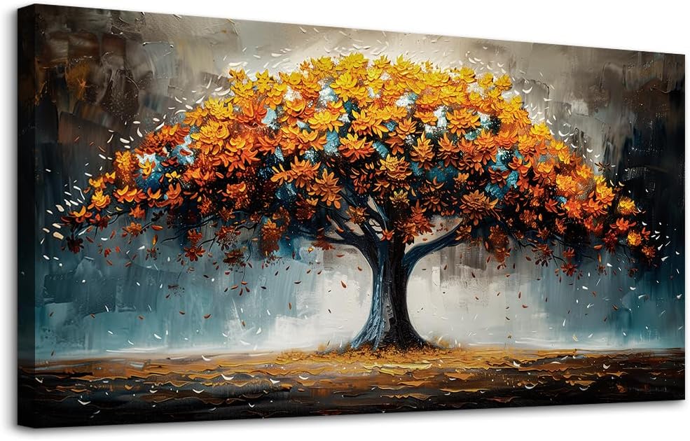 Large Abstract Wall Paintings Tree Landscape Canvas Wall Art  dropshipping